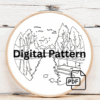 embroidery-lake-dock-trees-background
