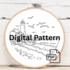 embroidery-lighthouse-rock-seagulls-flying-over