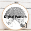 close-up-cross-stitch-picture-path-trees