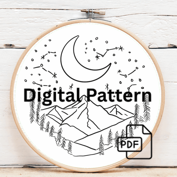 embroidery-moon-mountains-stars-crescent