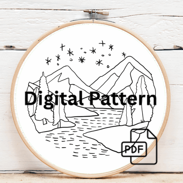 embroidery-mountain-scene-river-trees-5