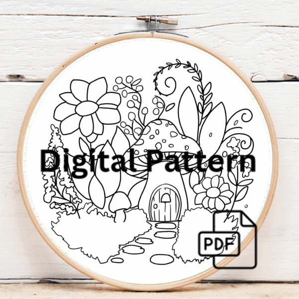 embroidery-mushroom-house-door-flowers