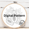 embroidery-papana-leaves-seeds-white-cloth