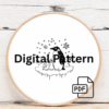 embroidery-penguin-its-baby-snowy-surface