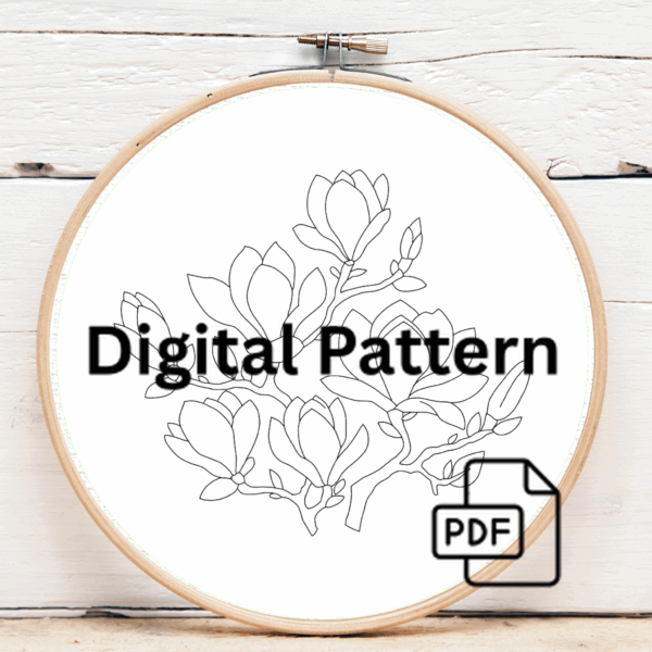 embroidery-pink-flower-white-background