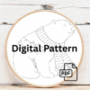 embroidery-polar-bear-wearing-scarf-scarf