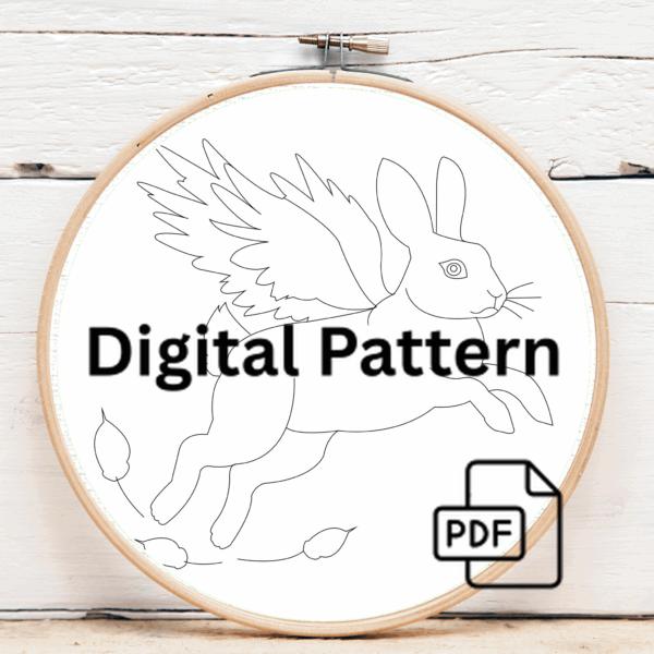 embroidery-rabbit-red-tail-orange-tail