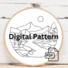 embroidery-river-mountains-sun-setting
