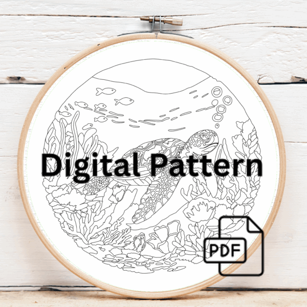 embroidery-sea-turtle-swimming-ocean-corals-2