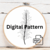 embroidery-small-tree-green-leaves-white-cloth