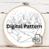 embroidery-small-village-river-lighted-street-light