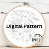embroidery-snake-flowers-crescent-white-background