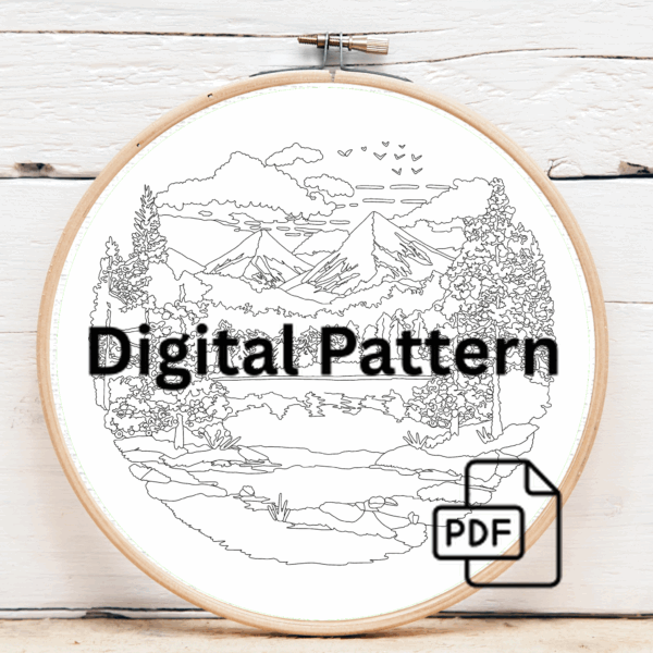 embroidery-snowy-scene-lake-mountains