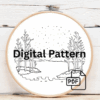 embroidery-snowy-scene-trees-lake