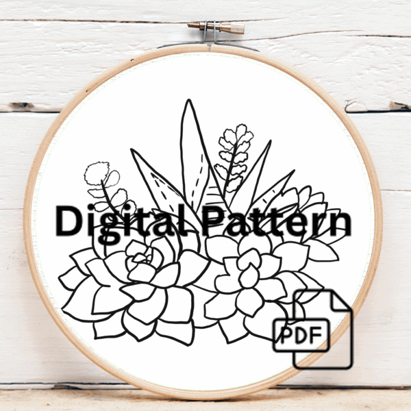 embroidery-succulent-plant-wooden-hoop