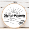embroidery-sun-setting-over-green-field-white-background
