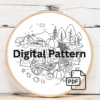 close-up-cross-stitch-picture-wagon-pumpkins