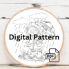 embroidery-teddy-bear-raincoat-holding-umbrella