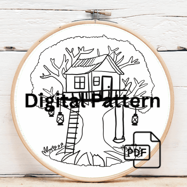 embroidery-tree-house-ladder-lantern