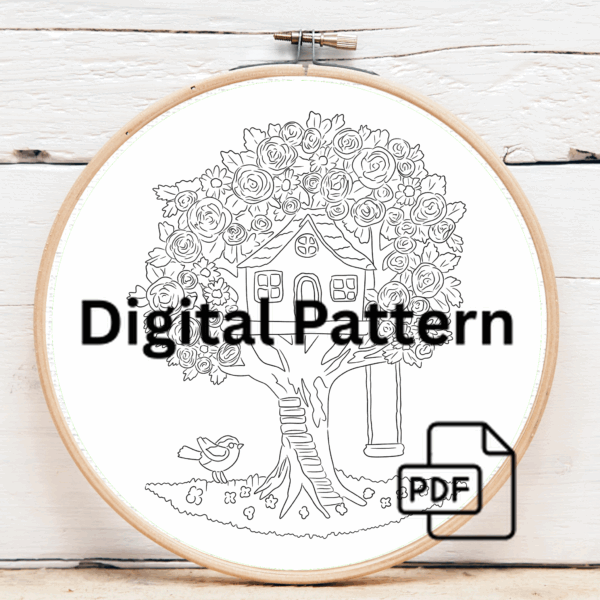 embroidery-tree-house-swing-flowers-2