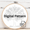 embroidery-tree-flowers-leaves-wooden-surface-3