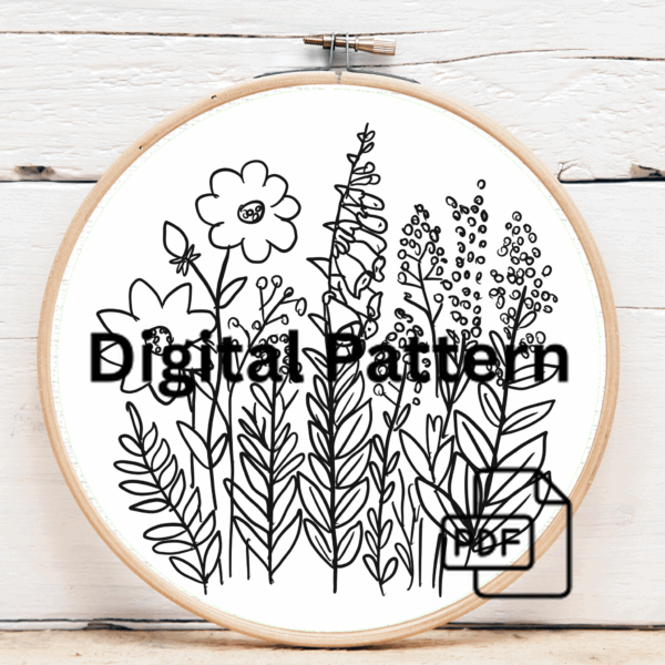embroidery-variety-flowers-wooden-hoop