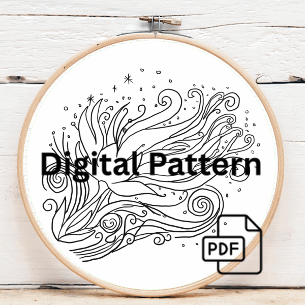 embroidery-white-flower-swirls-stars-blue-background