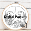 embroidery-white-horse-forest-mushrooms-butterflies