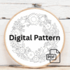 embroidery-wreath-flowers-leaves-white-cloth
