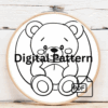 close-up-cross-stitch-teddy-bear-hoop