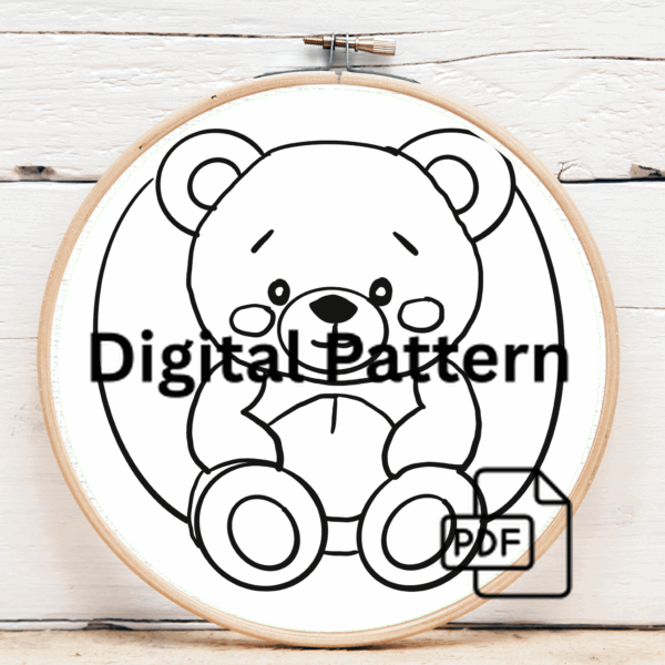 close-up-cross-stitch-teddy-bear-hoop