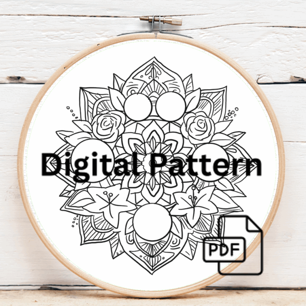 embroidery-black-background-gold-red-flower-design