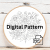 embroidery-bunch-flowers-hoop-hanging-wall-2