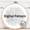 embroidery-bunch-flowers-wooden-surface-2
