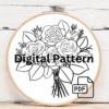 embroidery-bunch-flowers-wooden-surface-3