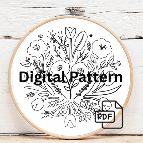 embroidery-bunch-flowers-wooden-surface-4