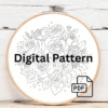 embroidery-bunch-flowers-hanging-wall
