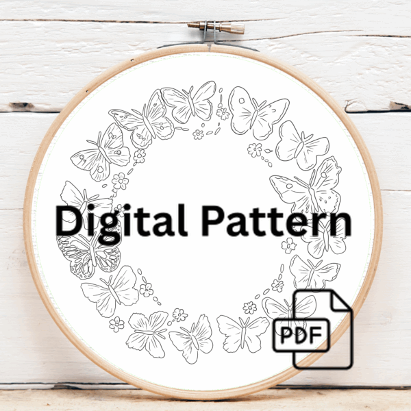 embroidery-circle-butterflies-pearls-white-cloth