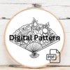 embroidery-fan-flowers-hanging-wall