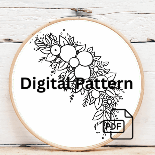 embroidery-floral-design-hoop-hanging-wall