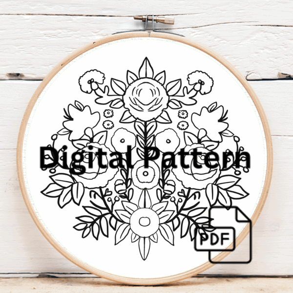 embroidery-floral-design-hoop-spools-thread