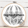 close-up-cross-stitched-picture-bat