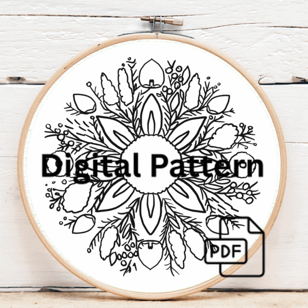 close-up-cross-stitched-picture-blue-flower