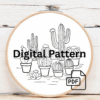 close-up-cross-stitched-picture-cactus-plant
