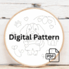close-up-cross-stitched-picture-dog-bone