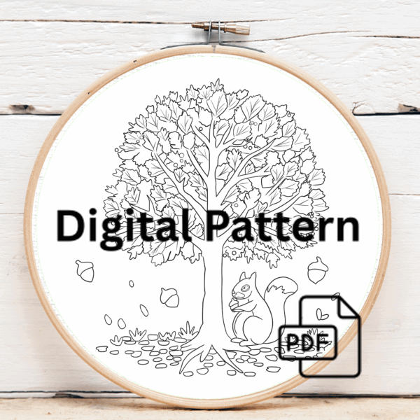 close-up-cross-stitched-picture-fox-tree